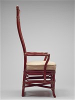 籐竹高背扶手椅藏品圖，第5張