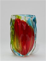 七彩琉璃花瓶藏品圖，第2張