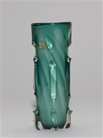 雕花綠琉璃花瓶藏品圖，第4張