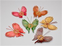 竹編染色蝴蝶(六個)藏品圖，第2張