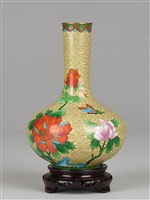 牡丹花瓶(乙對)-左紅藏品圖，第1張