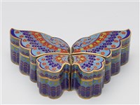景泰藍蝴蝶拼盒藏品圖，第2張