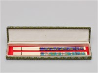 景泰藍筷子乙盒(兩雙)藏品圖，第2張