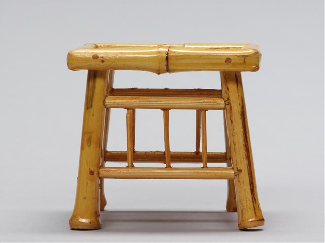 迷你竹家具－餐桌椅-四方桌