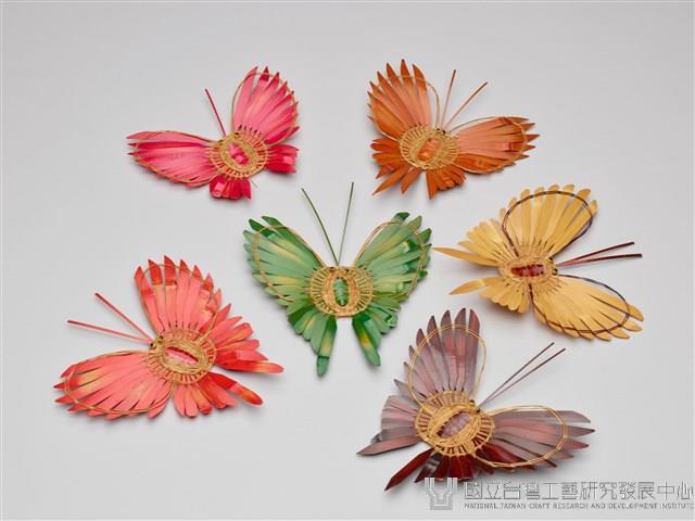 竹編染色蝴蝶(六個)藏品圖，第2張