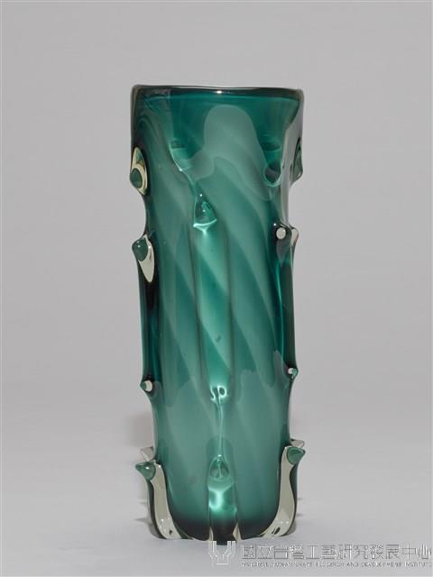 雕花綠琉璃花瓶藏品圖，第2張