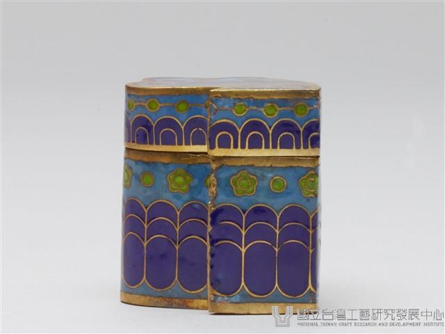 景泰藍蝴蝶拼盒藏品圖，第13張