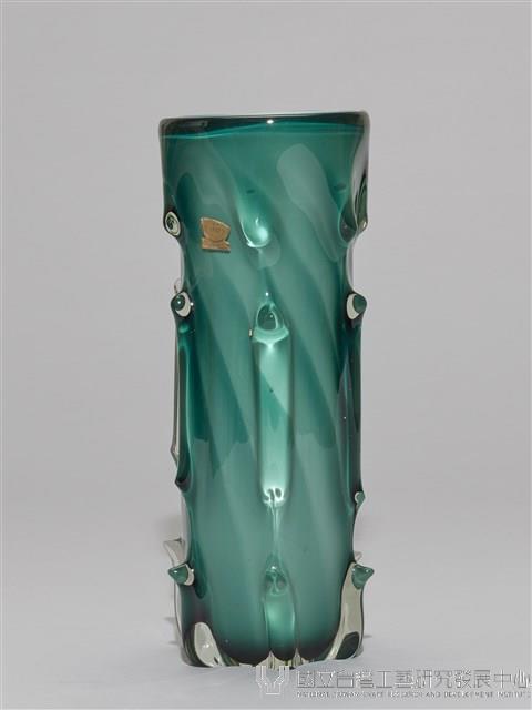 雕花綠琉璃花瓶藏品圖，第4張
