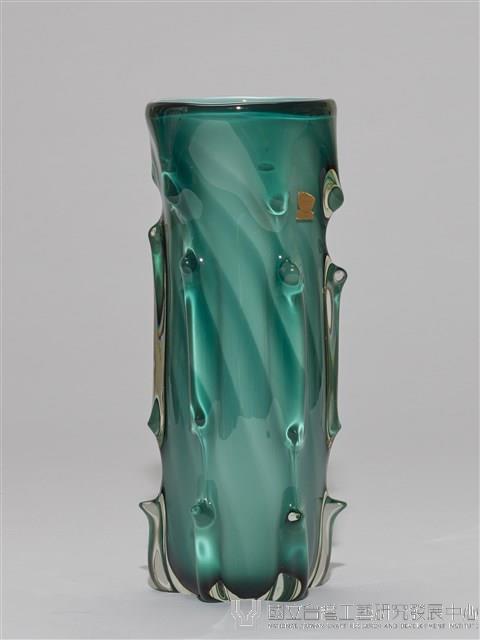 雕花綠琉璃花瓶藏品圖，第3張