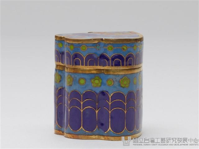 景泰藍蝴蝶拼盒藏品圖，第9張