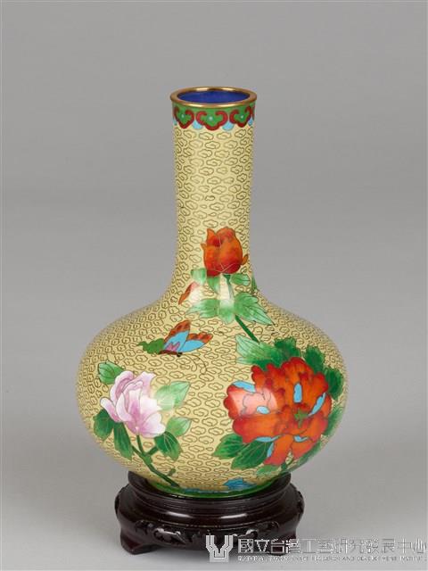 牡丹花瓶(乙對)-右紅藏品圖，第5張