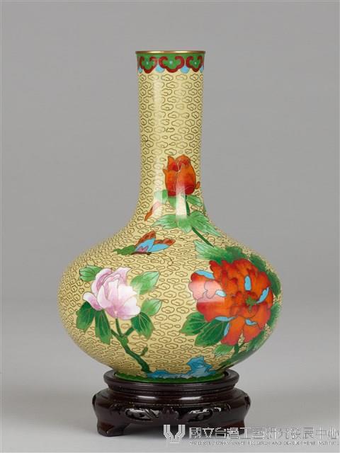 牡丹花瓶(乙對)-右紅藏品圖，第1張
