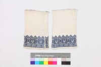 藏品(白棉地平繡花鳥紋飾褲)的圖片