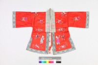 藏品(紅絲緞彩繡吉祥紋對襟童外褂)的圖片