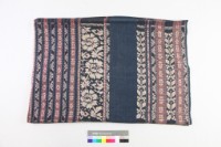 藏品(藍地花卉紋染織布)的圖片