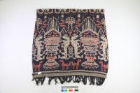 藏品(褐地動物紋染織裙布)的圖片