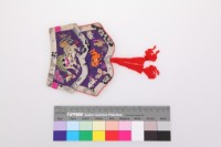 藏品(紫地彩繡動物紋雙面荷包)的圖片