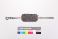 藏品(黑白地納紗繡壽字紋眼鏡套)的圖片