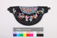 藏品(黑緞地彩繡人物紋腰包)的圖片