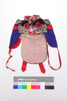 藏品(寶藍緞地刺繡虎頭幼童風帽)的圖片