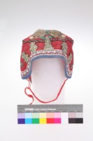 藏品(紅棉地金屬帽花幼童風帽)的圖片