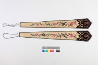 藏品(米黃綢地彩繡花鳥圖劍帶)的圖片