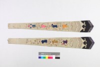 藏品(米黃綢地彩繡八仙劍帶)的圖片