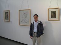 藏品(2008年10月非馬參加在北京宋莊上上美術館的國際畫展)的圖片