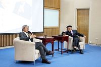 藏品(路寒袖與鄭愁予於彰化師範大學對談「詩與歌」)的圖片