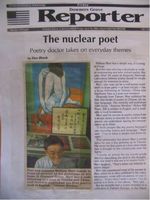 藏品(以《核子詩人》的標題報導非馬的芝加哥社區報)的圖片