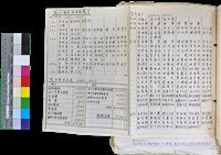 藏品(〈笠通訊〉第三冊-笠25週年經理部報告（同仁繳費、笠經費收支表、笠訂閱戶）)的圖片