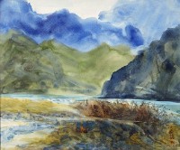 藏品(山影溪邊)的圖片