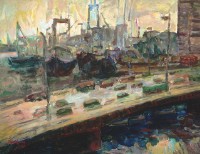 藏品(黃昏的高雄橋)的圖片