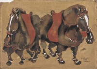 藏品(雙馬圖)的圖片