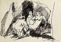 藏品(鋼筆人物素描NO.57)的圖片