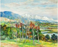 藏品(遠眺雪山)的圖片