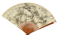 藏品(水墨山水成扇)的圖片