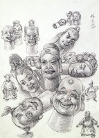 藏品(布袋戲人形頭(四))的圖片