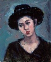 藏品(黑帽子之女)的圖片