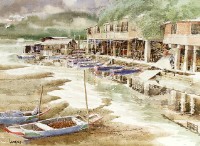 藏品(關渡漁村)的圖片