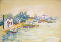 藏品(河畔風景)的圖片