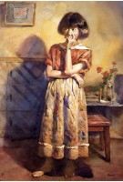 藏品(摸鼻子少女)的圖片