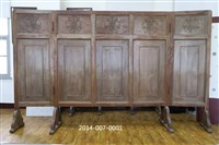 藏品(迎賓苑五頁式木質屏風)的圖片