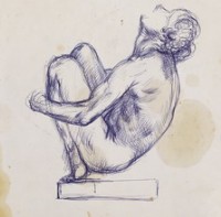 藏品(雕像原子筆素描)的圖片