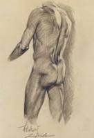 藏品(素描 男體素描)的圖片