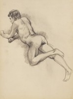 藏品(素描 男體素描)的圖片