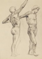 藏品(素描 男體素描（雙）)的圖片