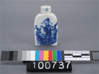 藏品(青花人物鼻煙壺)的圖片