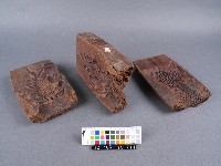 藏品(木製糖雞糖魚三片合印模)的圖片