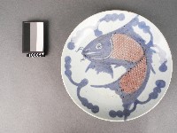 藏品(青花釉裏紅魚紋盤)的圖片